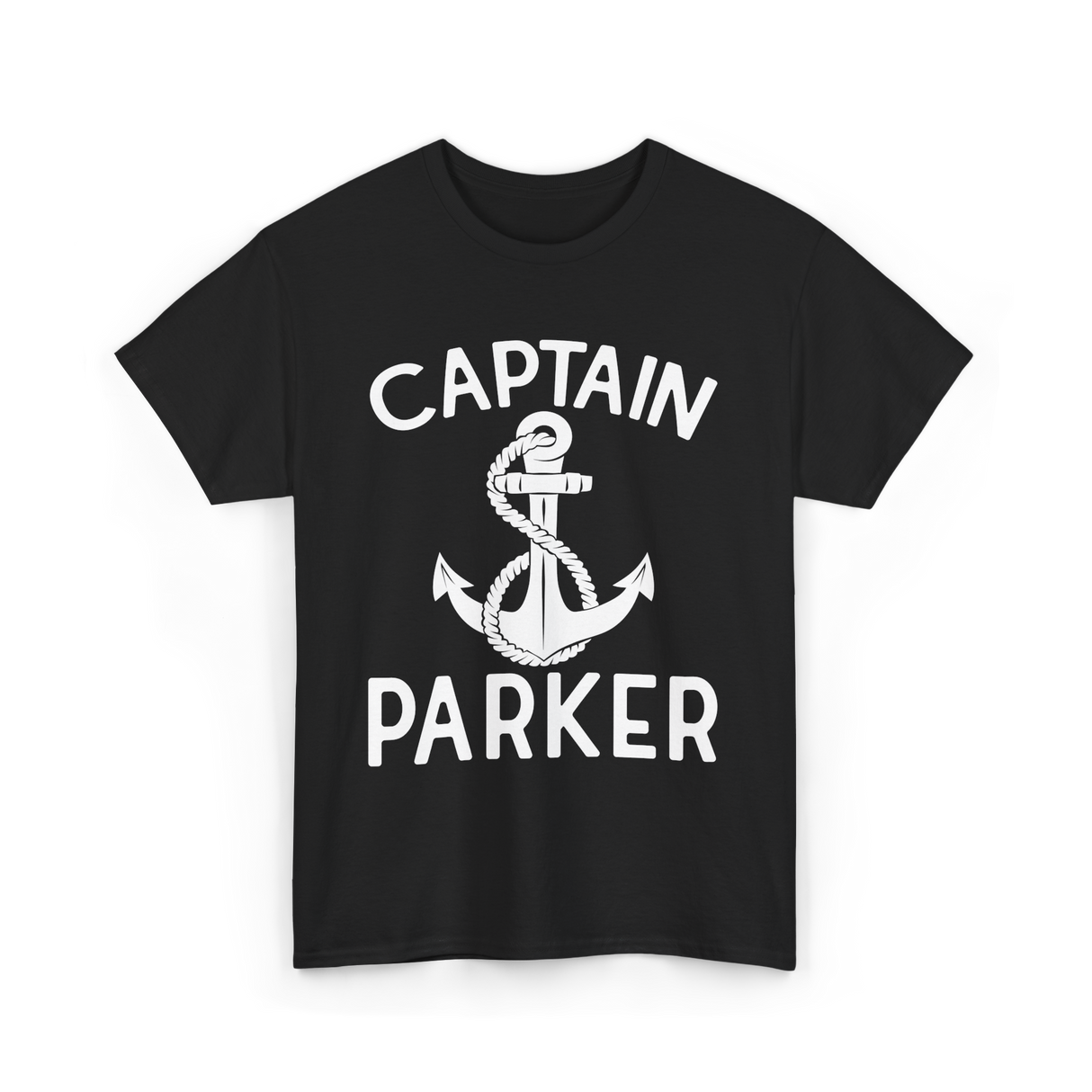 Captain Parker Boating Captain T-Shirt - Black