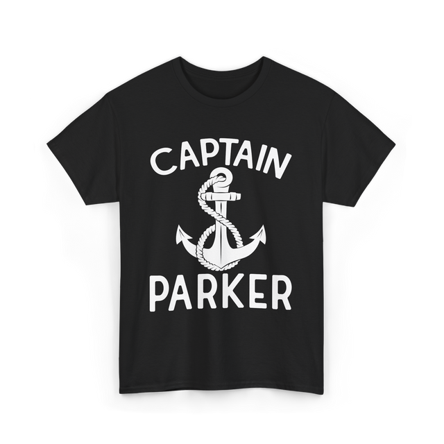 Captain Parker Boating Captain T-Shirt - Black