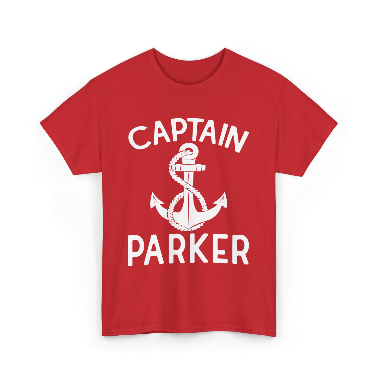 Captain Parker Boating Captain T-Shirt - Red