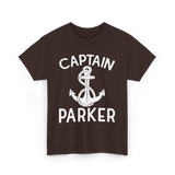 Captain Parker Boating Captain T-Shirt - Dark Chocolate