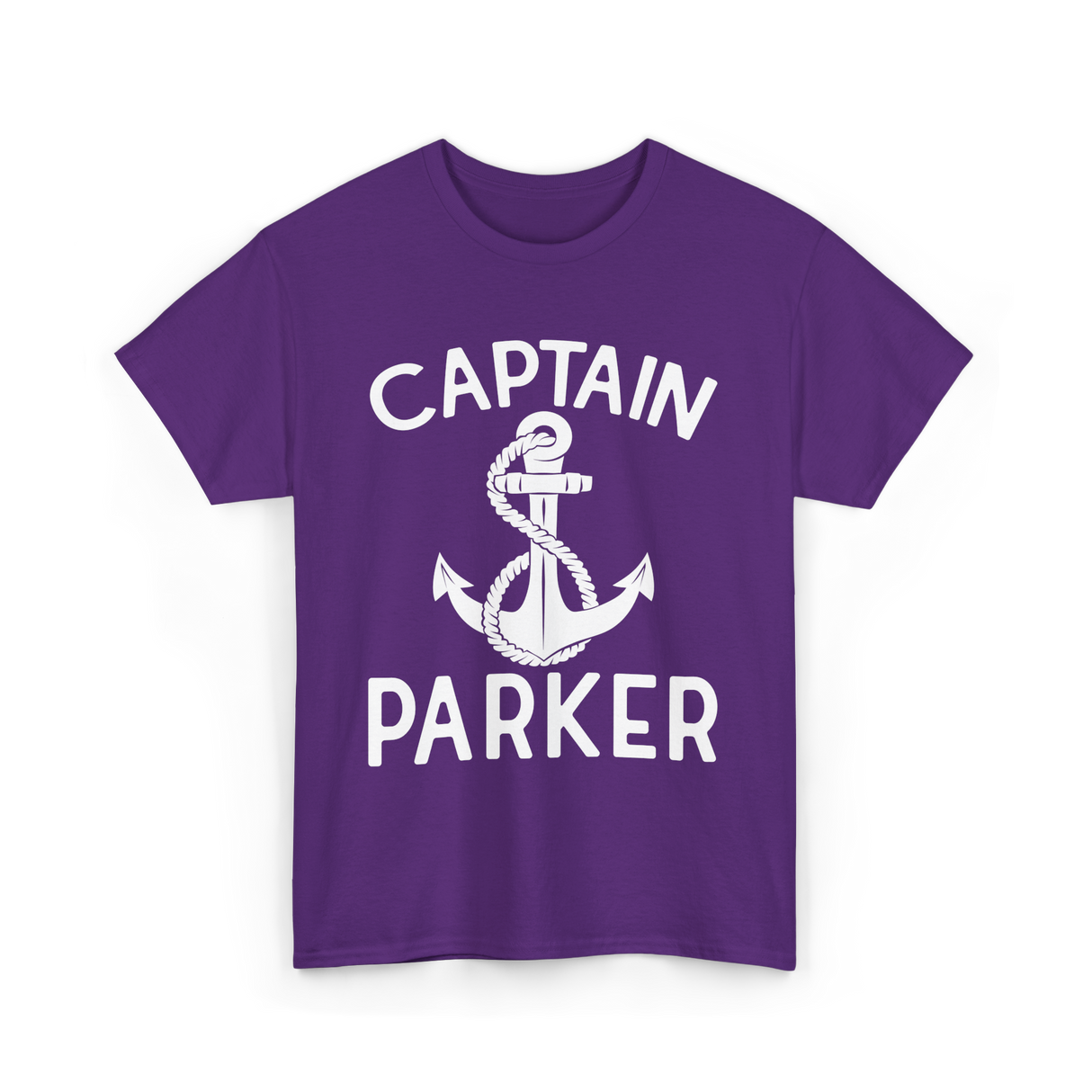 Captain Parker Boating Captain T-Shirt - Purple