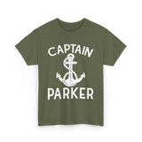 Captain Parker Boating Captain T-Shirt - Military Green