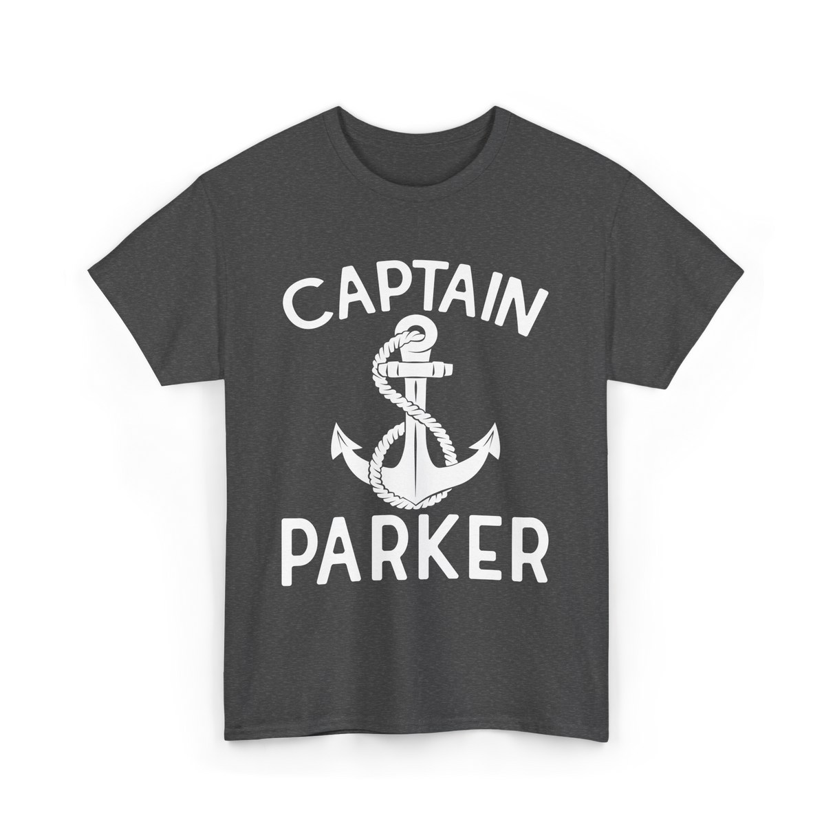 Captain Parker Boating Captain T-Shirt - Dark Heather