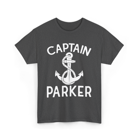 Captain Parker Boating Captain T-Shirt - Dark Heather