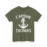 Captain Thomas Boating Nautical T-Shirt - Military Green