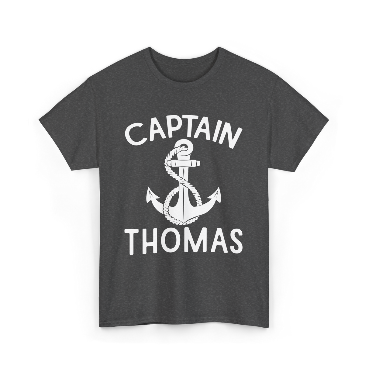 Captain Thomas Boating Nautical T-Shirt - Dark Heather