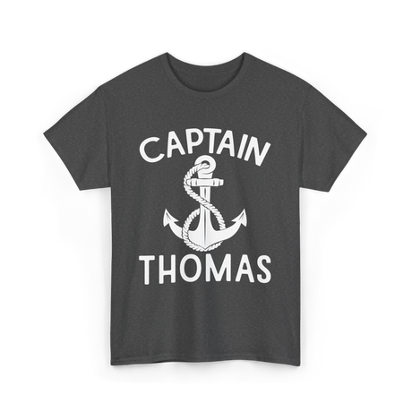 Captain Thomas Boating Nautical T-Shirt - Dark Heather