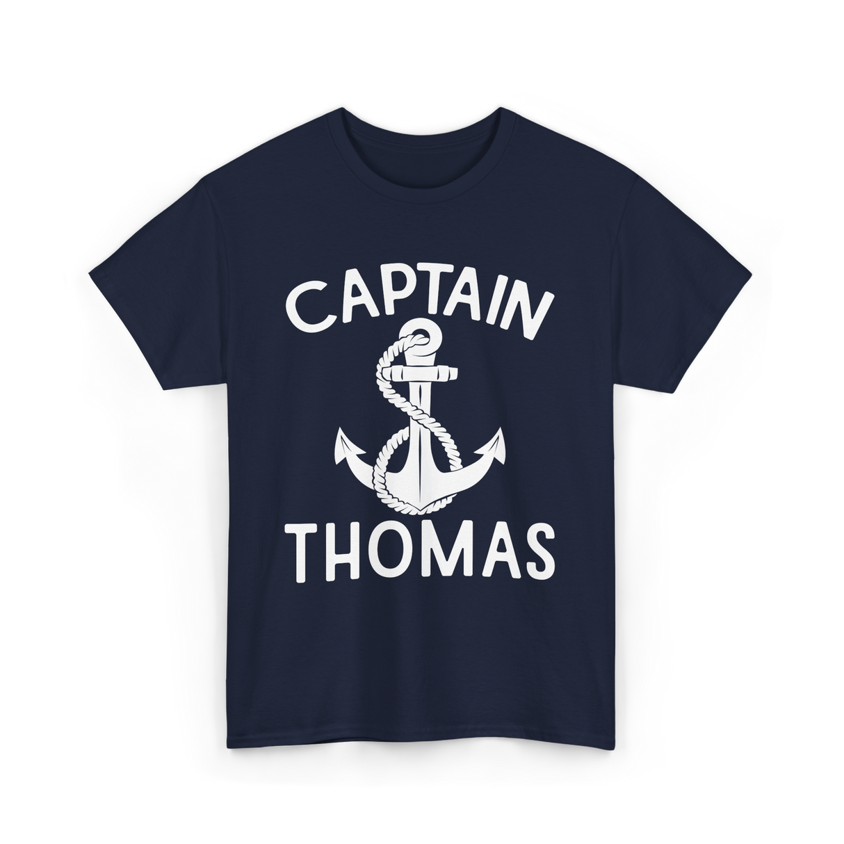 Captain Thomas Boating Nautical T-Shirt - Navy