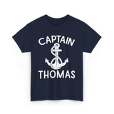 Captain Thomas Boating Nautical T-Shirt - Navy