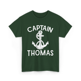 Captain Thomas Boating Nautical T-Shirt - Forest Green