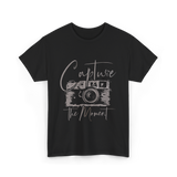 Capture The Moment Photography T-Shirt - Black