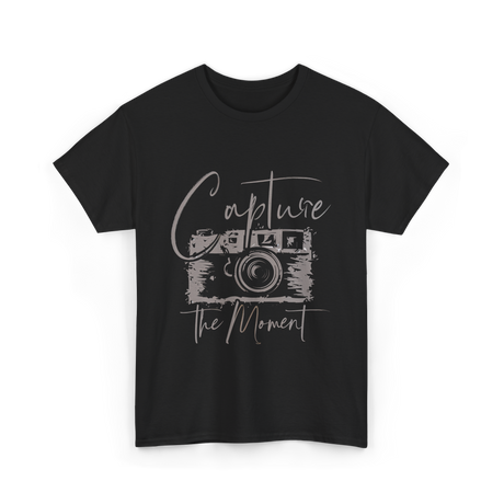 Capture The Moment Photography T-Shirt - Black