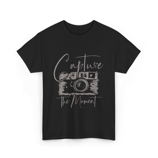 Capture The Moment Photography T-Shirt - Black