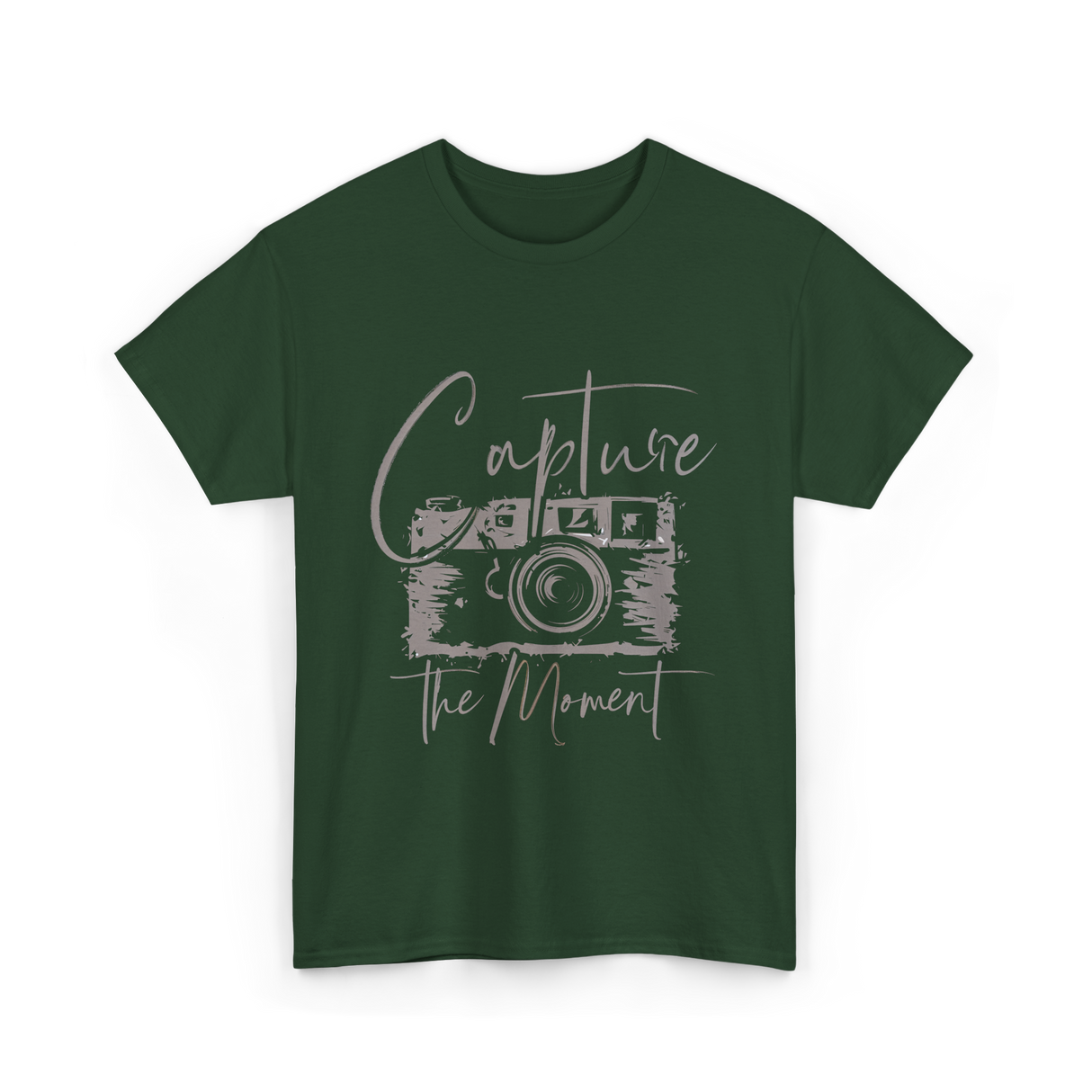 Capture The Moment Photography T-Shirt - Forest Green