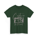 Capture The Moment Photography T-Shirt - Forest Green