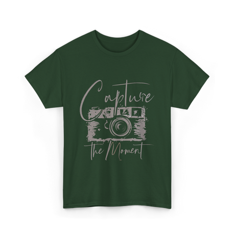 Capture The Moment Photography T-Shirt - Forest Green