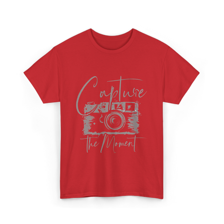 Capture The Moment Photography T-Shirt - Red