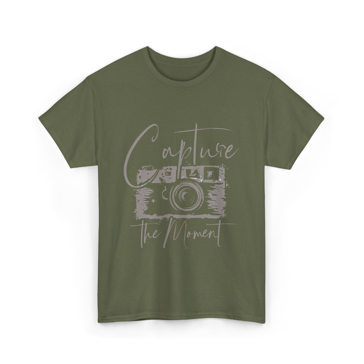 Capture The Moment Photography T-Shirt - Military Green