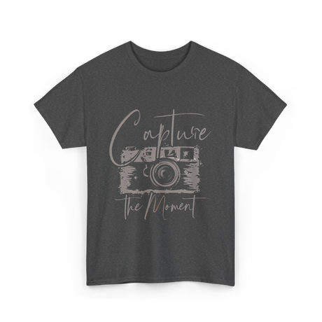 Capture The Moment Photography T-Shirt - Dark Heather