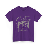 Capture The Moment Photography T-Shirt - Purple