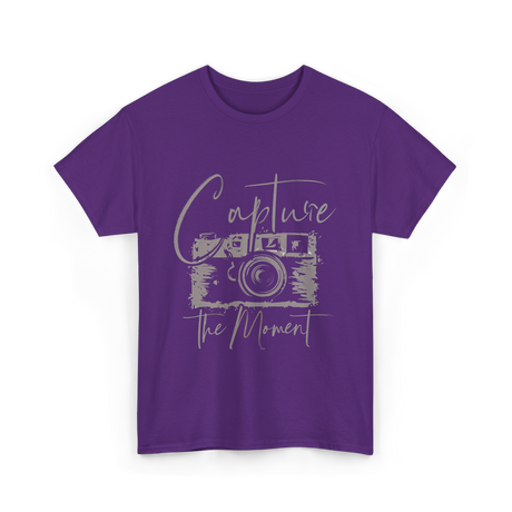 Capture The Moment Photography T-Shirt - Purple