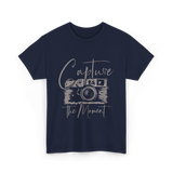 Capture The Moment Photography T-Shirt - Navy