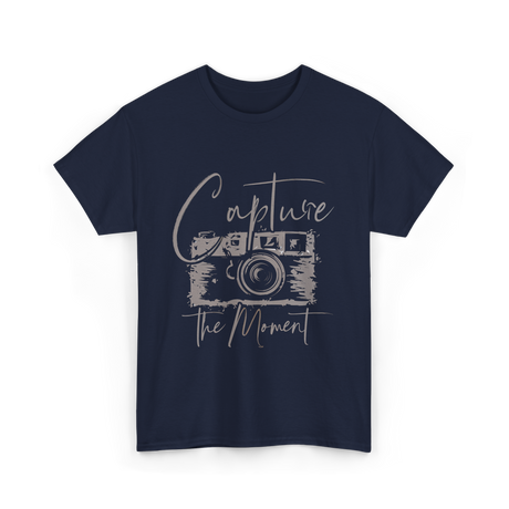 Capture The Moment Photography T-Shirt - Navy