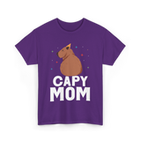 Capy Mom Capybara Animal Mother T-Shirt - Purple