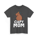 Capy Mom Capybara Animal Mother T-Shirt - Dark Heather