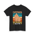 Capybara Birthday Squad Capybaras T-Shirt - Black