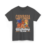 Capybara Birthday Team Capybara T-Shirt - Dark Heather