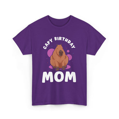 Capybara Cute Animal Capybaras T-Shirt - Purple