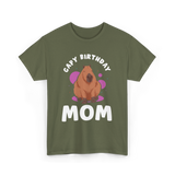 Capybara Cute Animal Capybaras T-Shirt - Military Green