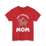 Capybara Cute Animal Capybaras T-Shirt - Red