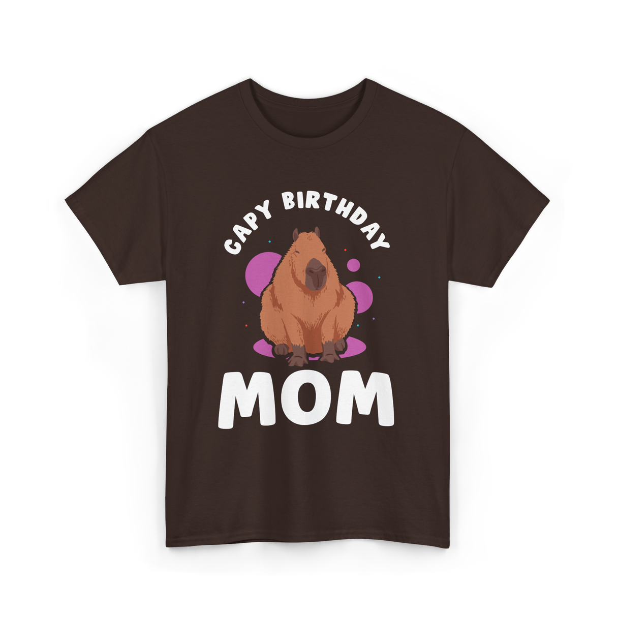 Capybara Cute Animal Capybaras T-Shirt - Dark Chocolate