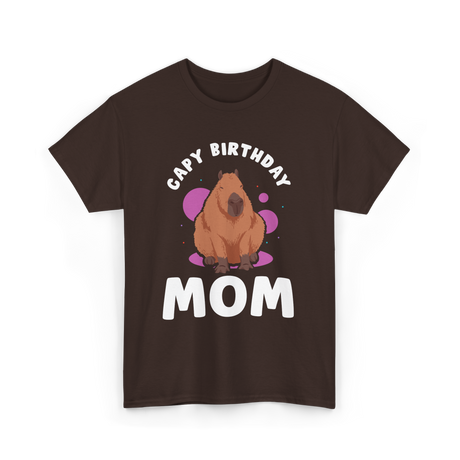 Capybara Cute Animal Capybaras T-Shirt - Dark Chocolate