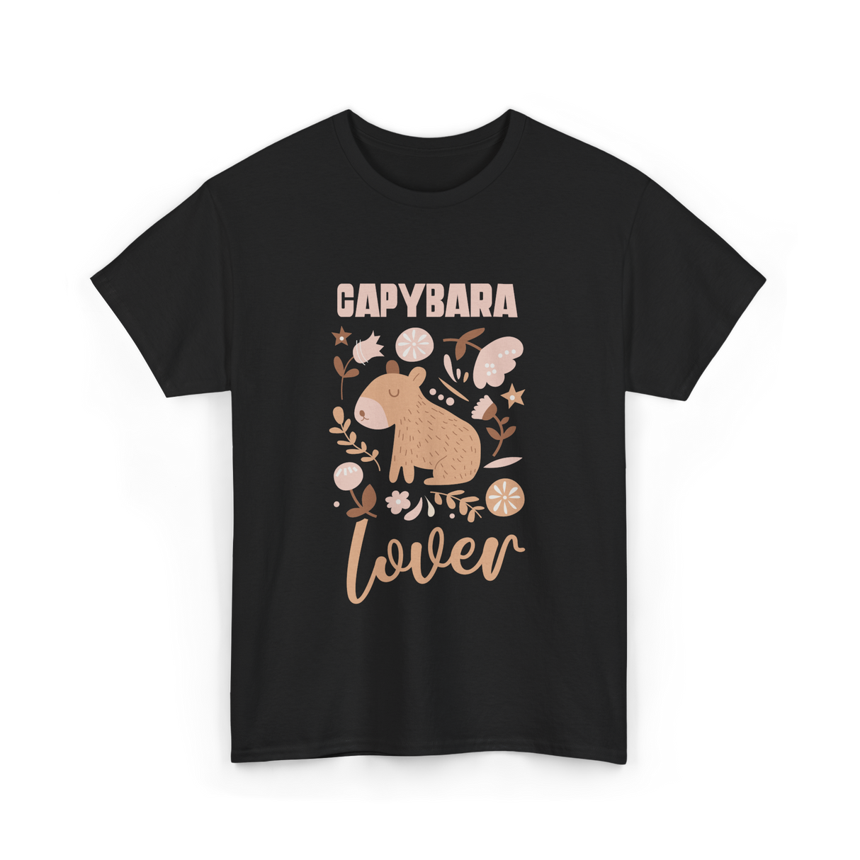 Capybara Lover Animal Capybara T-Shirt - Black