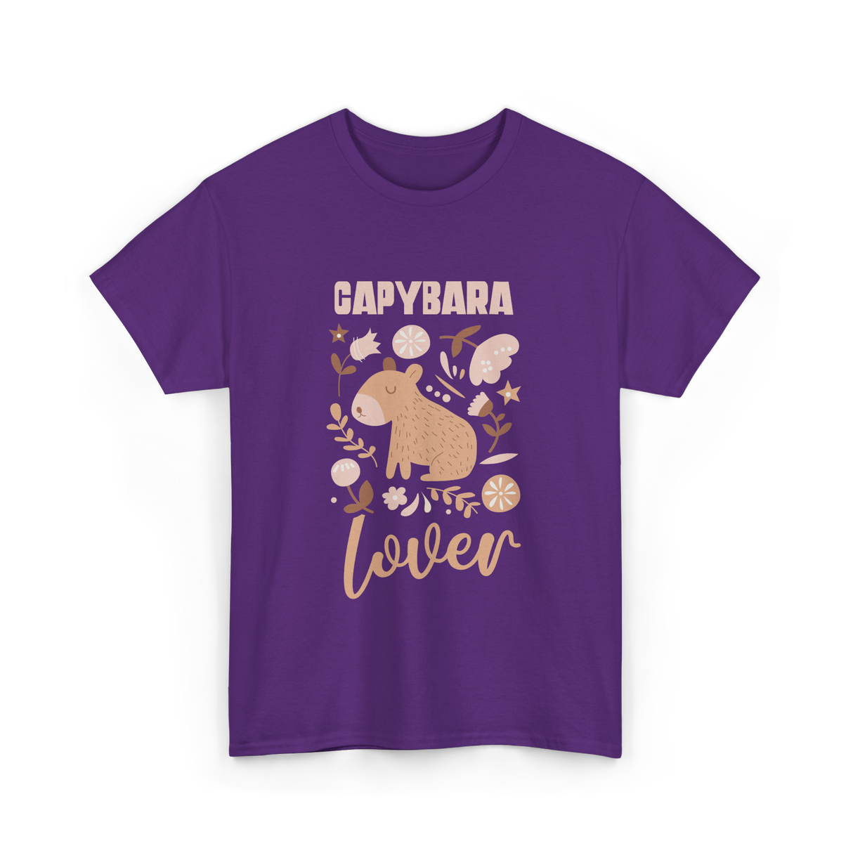 Capybara Lover Animal Capybara T-Shirt - Purple