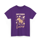 Capybara Lover Animal Capybara T-Shirt - Purple