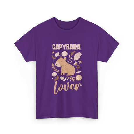 Capybara Lover Animal Capybara T-Shirt - Purple