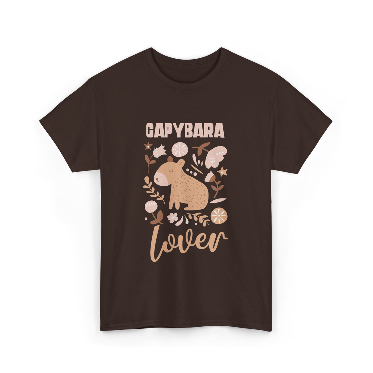 Capybara Lover Animal Capybara T-Shirt - Dark Chocolate