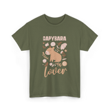 Capybara Lover Animal Capybara T-Shirt - Military Green