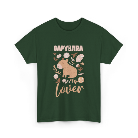 Capybara Lover Animal Capybara T-Shirt - Forest Green