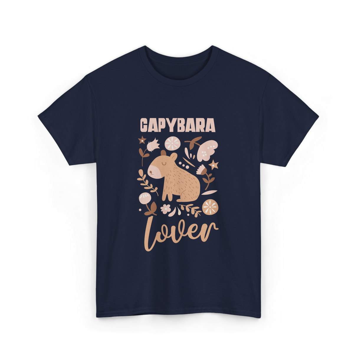 Capybara Lover Animal Capybara T-Shirt - Navy