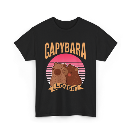 Capybara Lover Animal Capybaras T-Shirt - Black