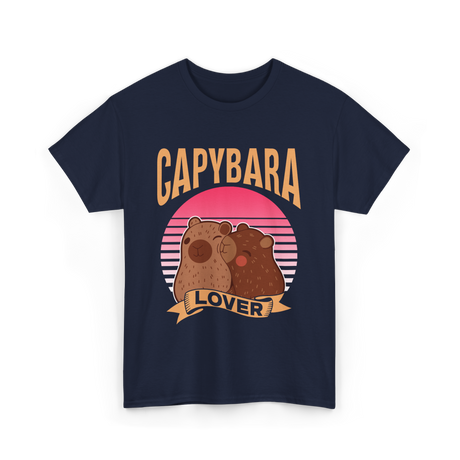 Capybara Lover Animal Capybaras T-Shirt - Navy