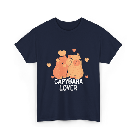 Capybara Lover Capybaras Animal T-Shirt - Navy