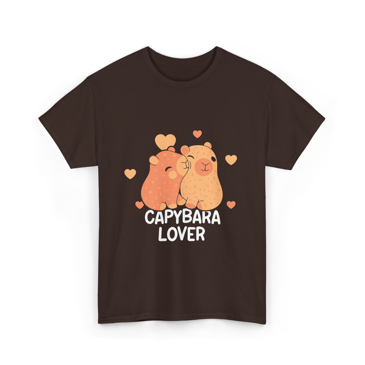 Capybara Lover Capybaras Animal T-Shirt - Dark Chocolate