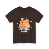 Capybara Lover Capybaras Animal T-Shirt - Dark Chocolate