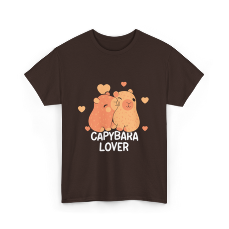 Capybara Lover Capybaras Animal T-Shirt - Dark Chocolate